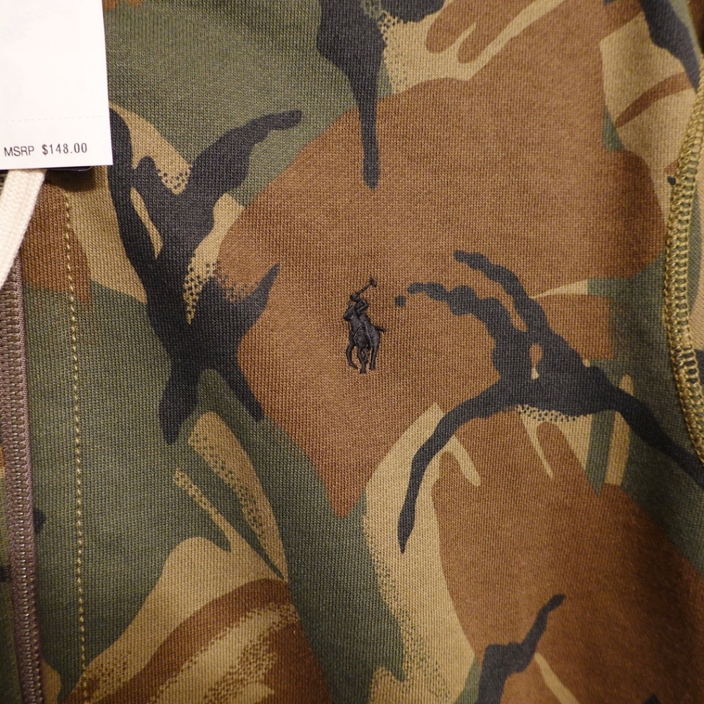 POLO RALPH LAUREN CAMO DOUBLE KNIT HOODIE - Picture 5 of 5